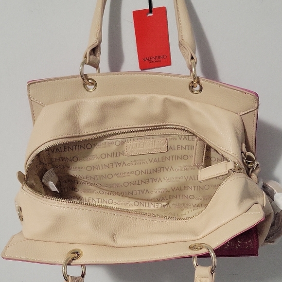 Valentino Pink and Cream Women's Bag - Picture 3 of 4